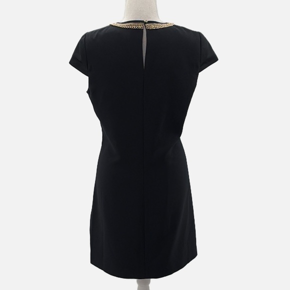 Ted Baker Vinata Embellished Cap Sleeve Statement Dress in Black - Size 6 (US) - Picture 6 of 12